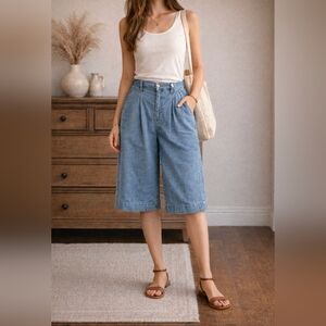 Divine Rights Of Denim Culotte Jorts/Shorts, Size 9